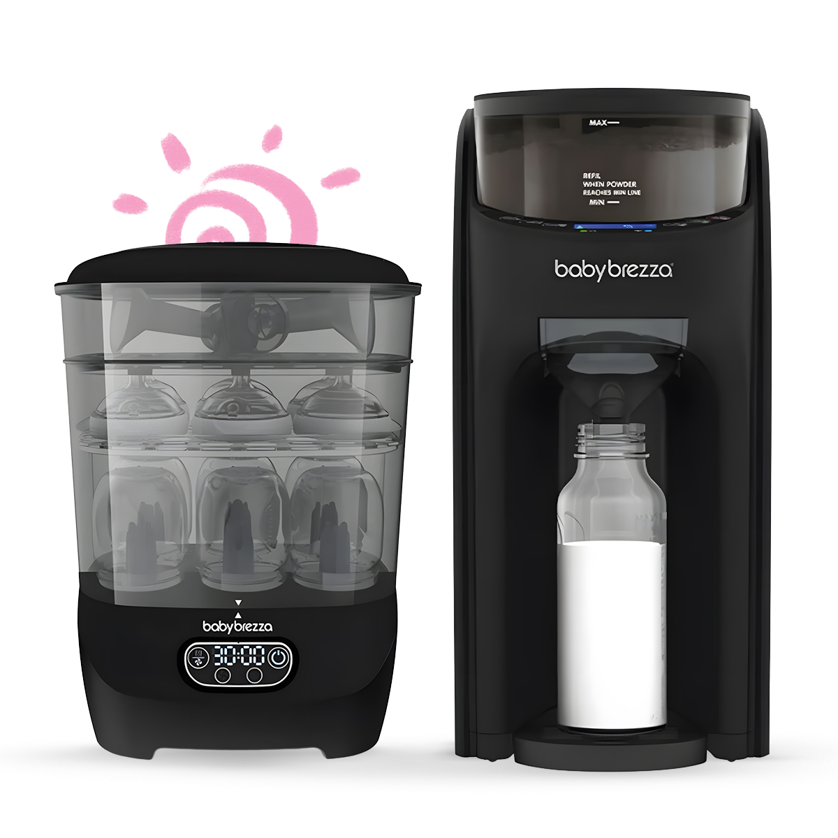 baby brezza - Complete Feeding & Sterilization Set – Black
