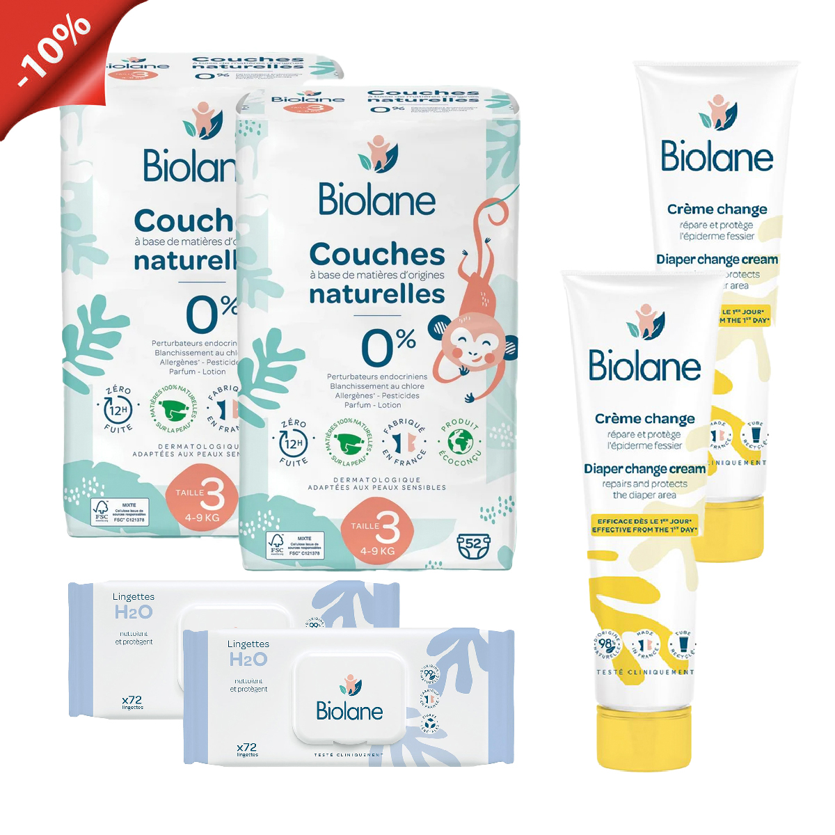Biolane - Diaper 3 bundle 