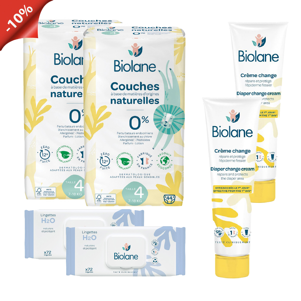 Biolane - Diaper 4 bundle 