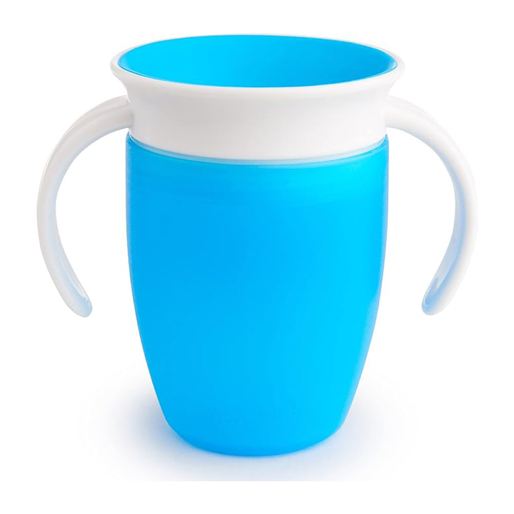 مانشكين - كوب لتدريب الشرب من كل الجهات 207 مل 6+ أشهر - أزرق