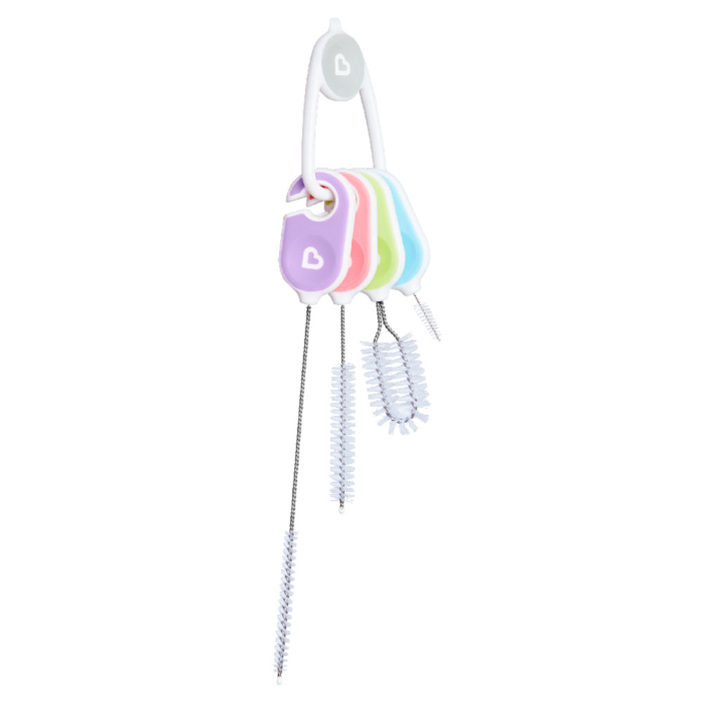 Munchkin - Details™ Bottle & Cup Cleaning Brush Set 4 pcs