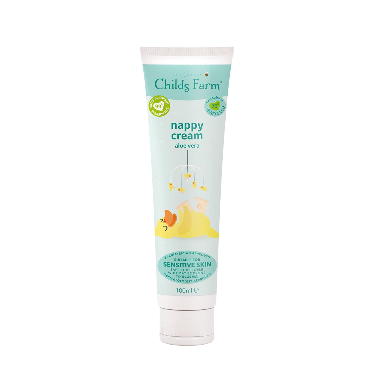 Childs Farm - Nappy Cream For Sensitive Skin With Aloe Vera 0+m 100ml