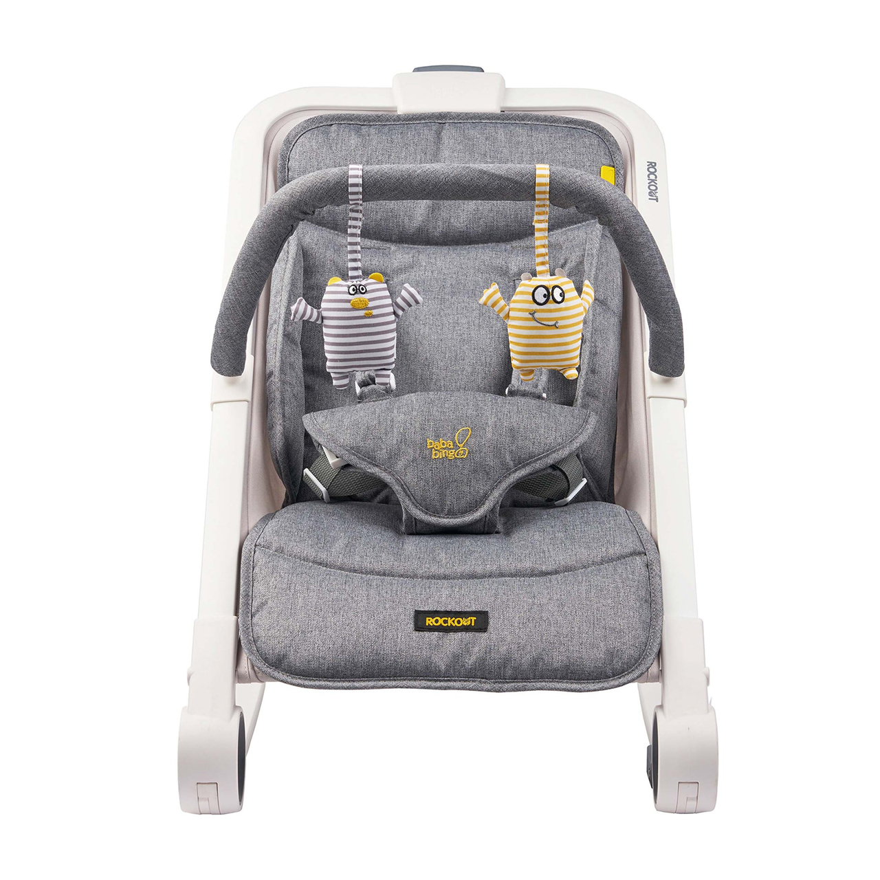 Bababing - Rockout Baby Rocker - Grey - 0-6m