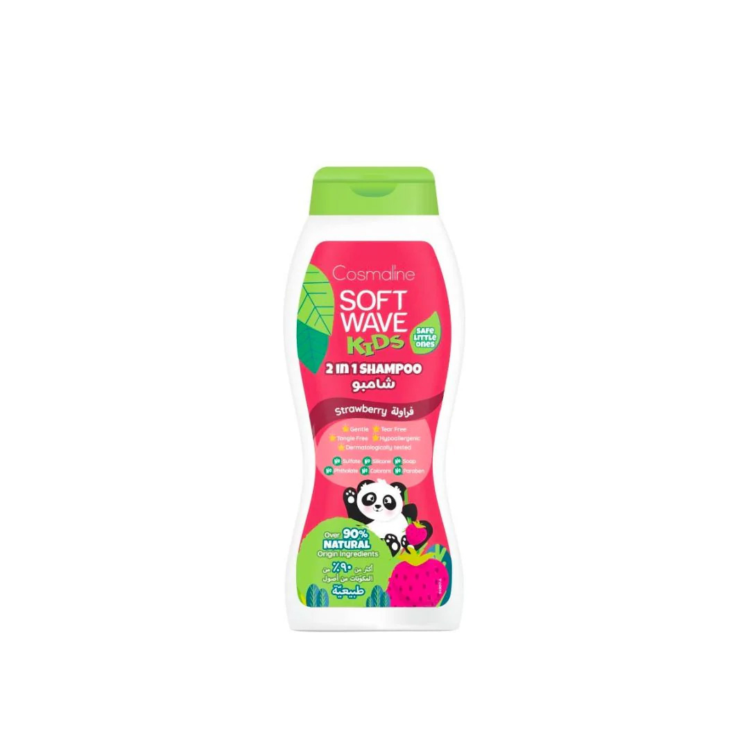 Cosmaline - Soft Wave 2 in 1 Strawberry Shampoo 400ml