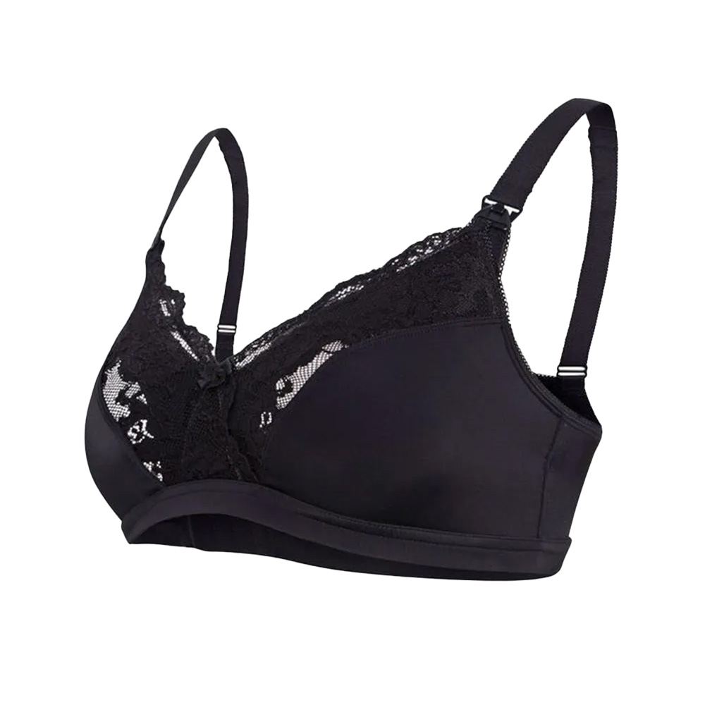 Carriwell - New Mum - Lace Maternity and Nursing Bra - Black - Size I