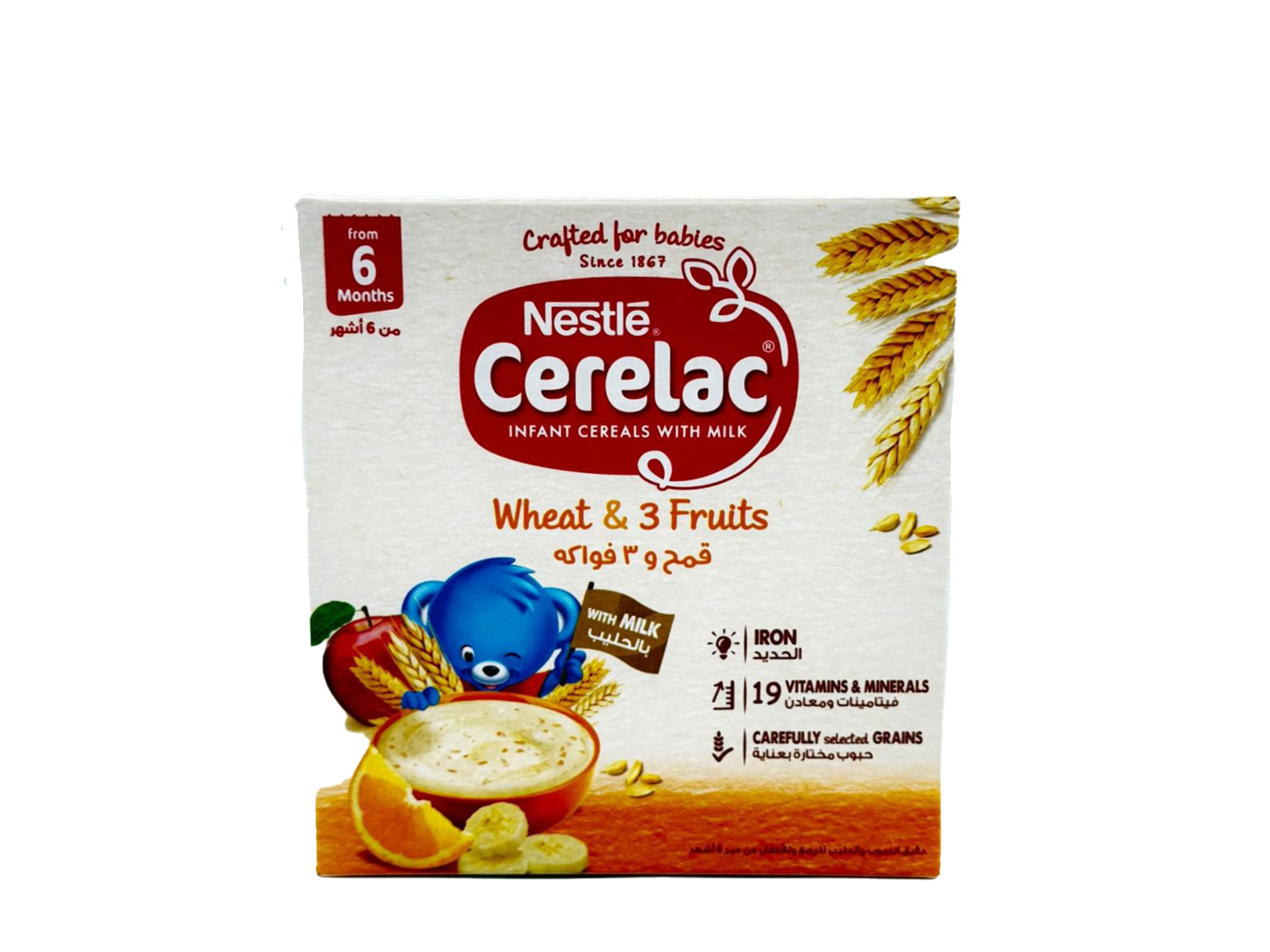 نسلة - سيريلاك للأطفال - قمح و3 فواكه - 6+ شهر