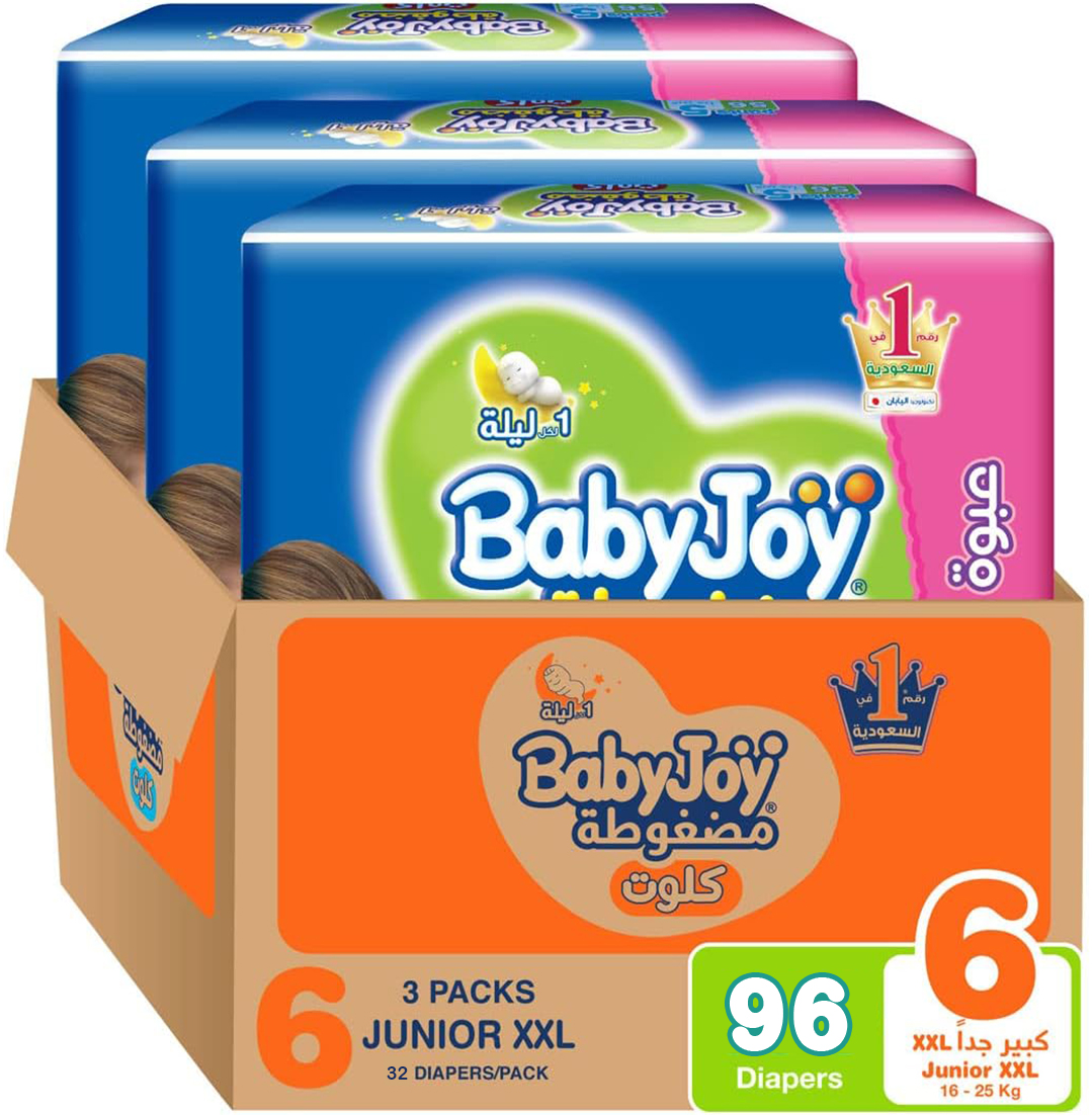 BabyJoy - Number 6 - Diapers Saving Box 16+kg - 96 Diapers