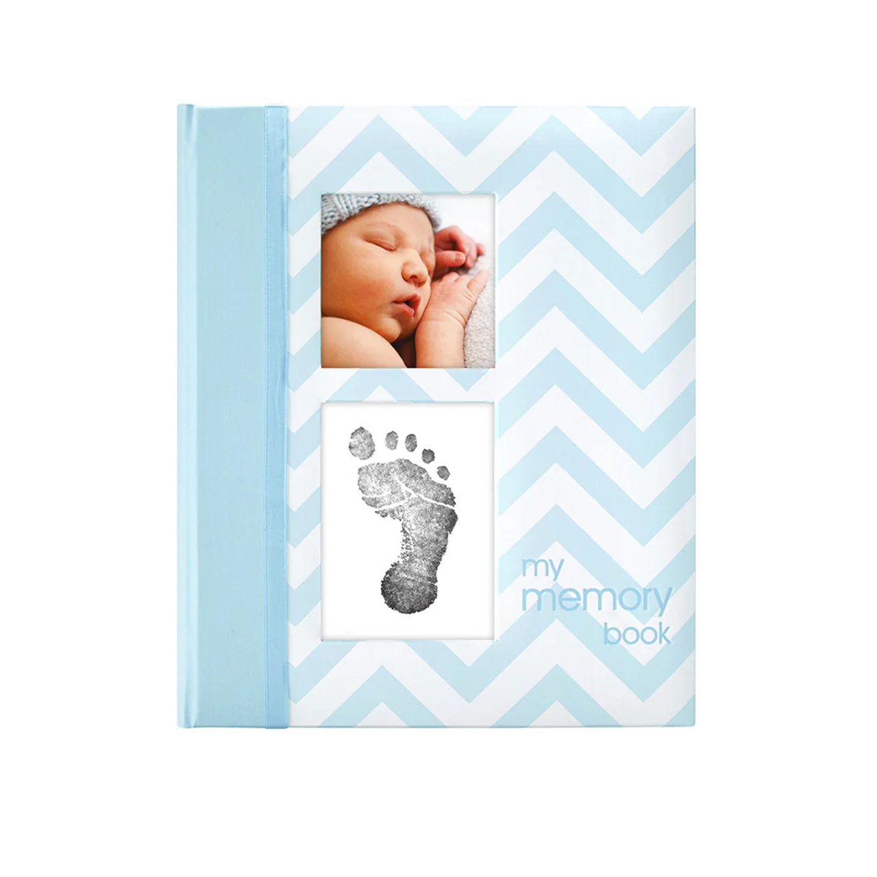 Pearhead - Chevron Baby Book - Blue