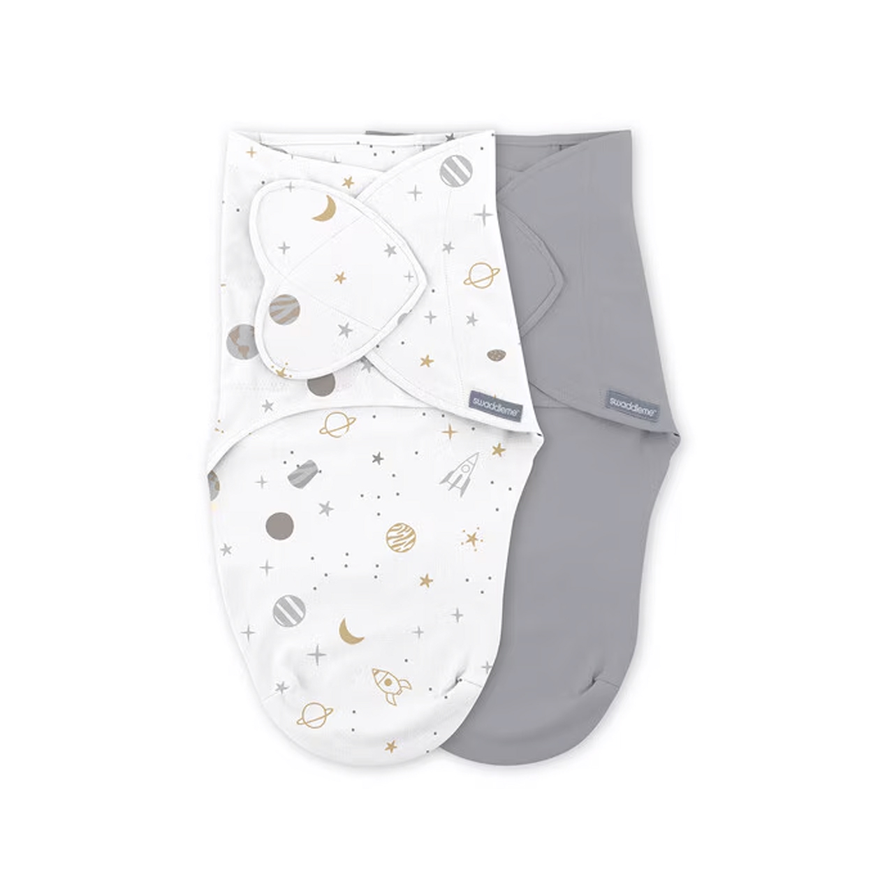 SwaddleMe - Ingenuity Original Heart Swaddle 0-3m - 2pk - Sunset Space