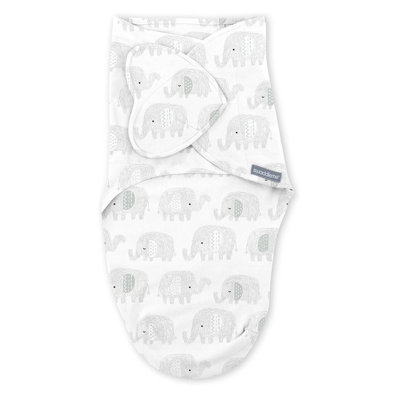 SwaddleMe - Ingenuity Monogram Collection 1pk - 0-3m - 1pk - Scribble Elephant