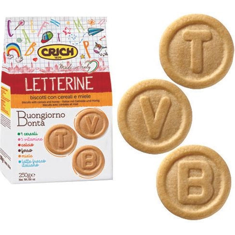 كريش - بسكويت ليترين بالحبوب والحليب والعسل - + 4 أشهر