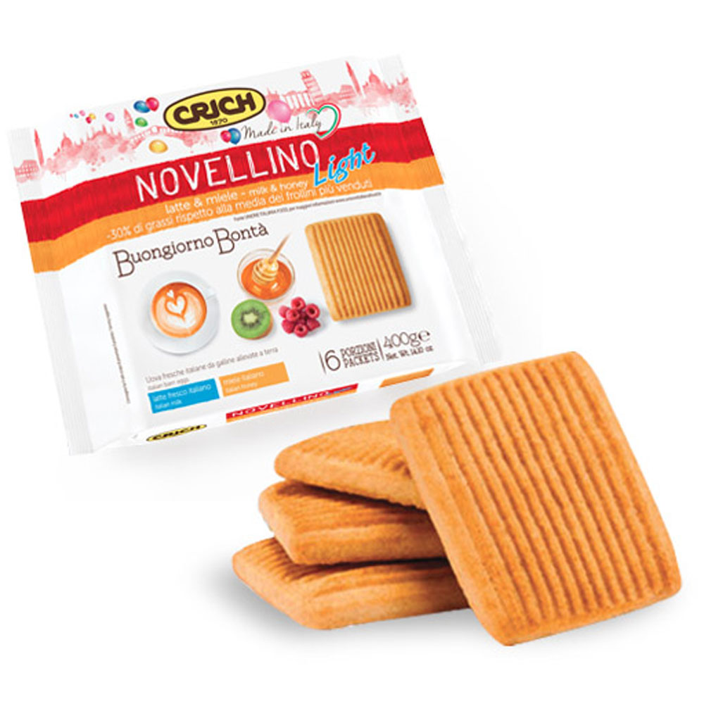 كريش - بسكويت نوفيلينو بالحليب وعسل - 12+ أشهر
