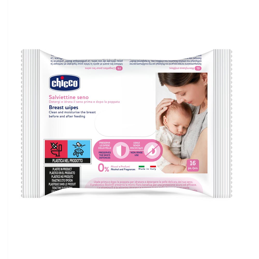 Chicco - Breast Wipes - 16 Pcs