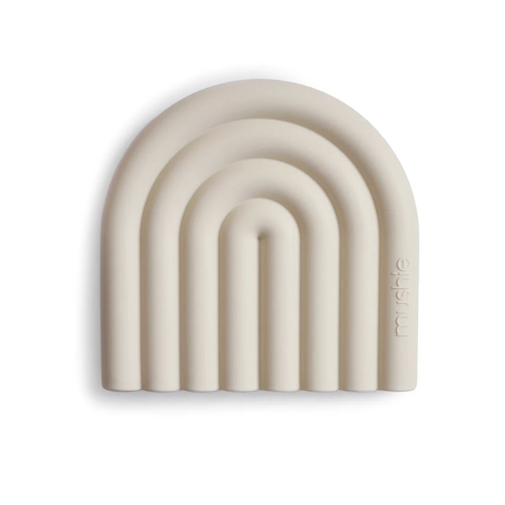 Mushie - Rainbow Teether - Shifting Sand - 3+ months