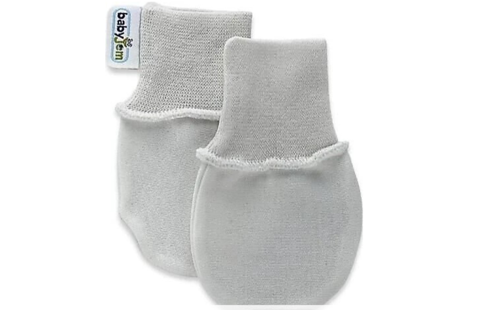 بيبي جم - كفوف اطفال حديثي ولادة - رصاصي