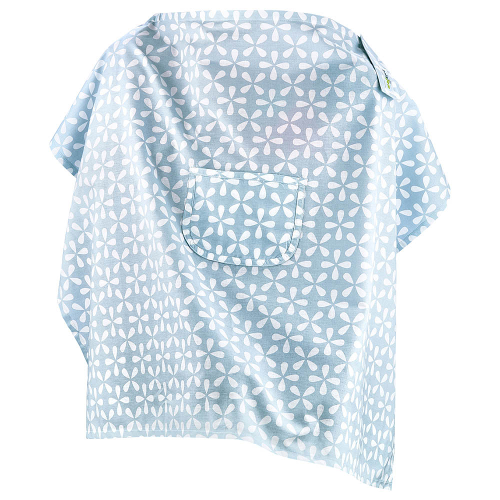 Babyjem Nursing Apron with Pocket - Blue