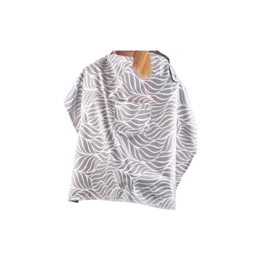 Babyjem Nursing Apron with Pocket - Grey