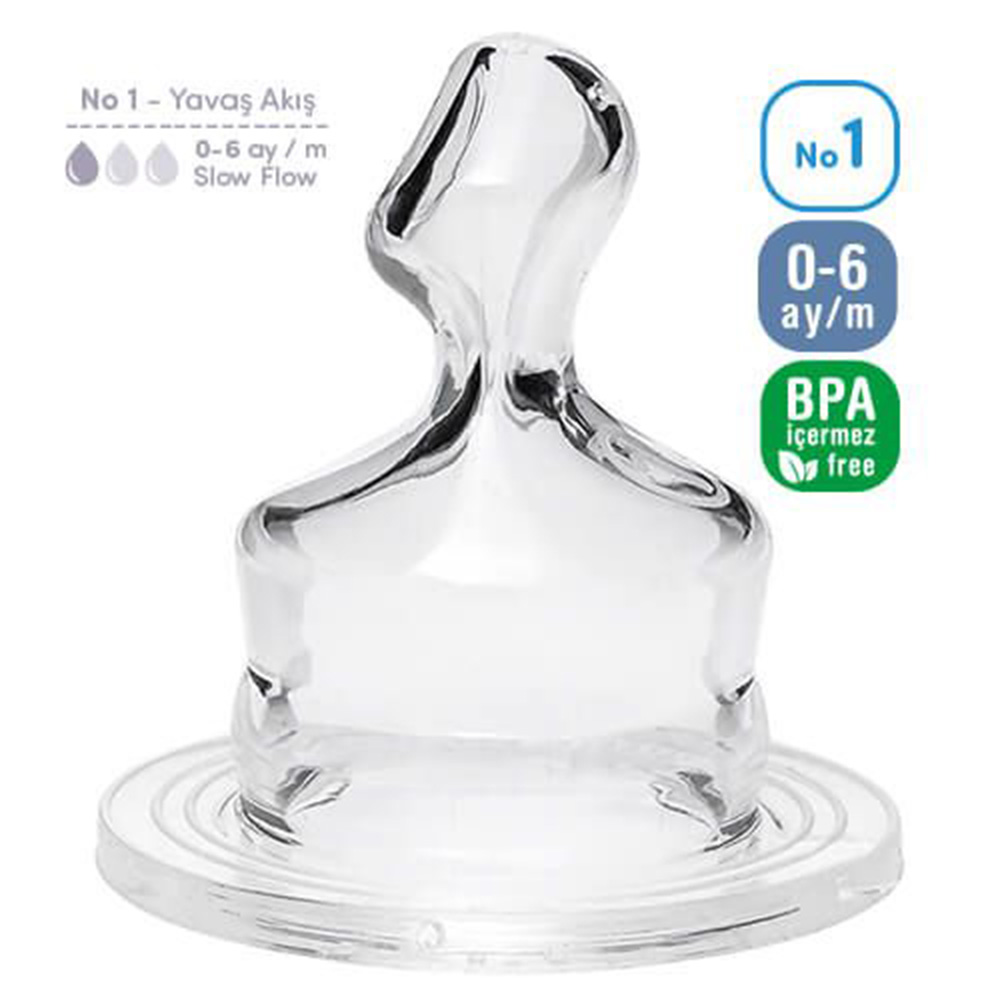 Bambino - Classic  Orthodontic Feeding Bottle Teat - 0-6 months