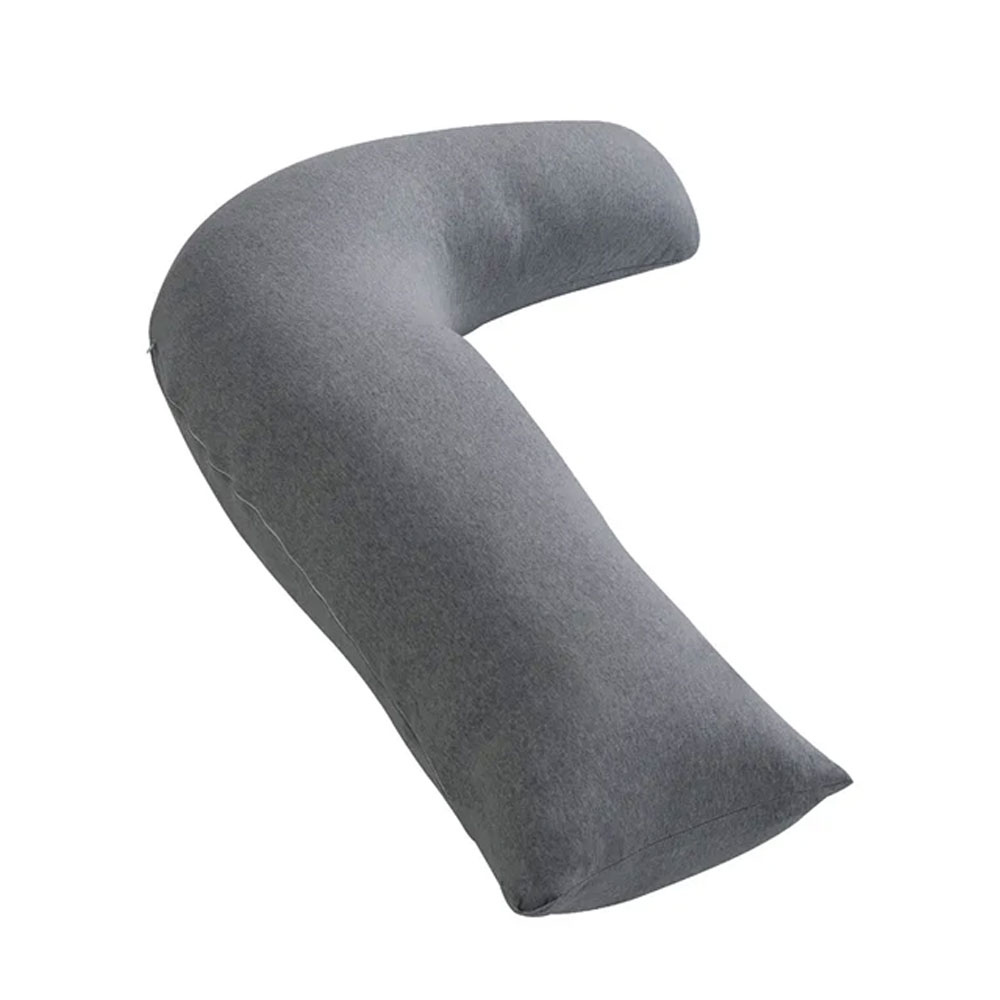 Moon - Organic L Shaped Maternity Pillow - Grey