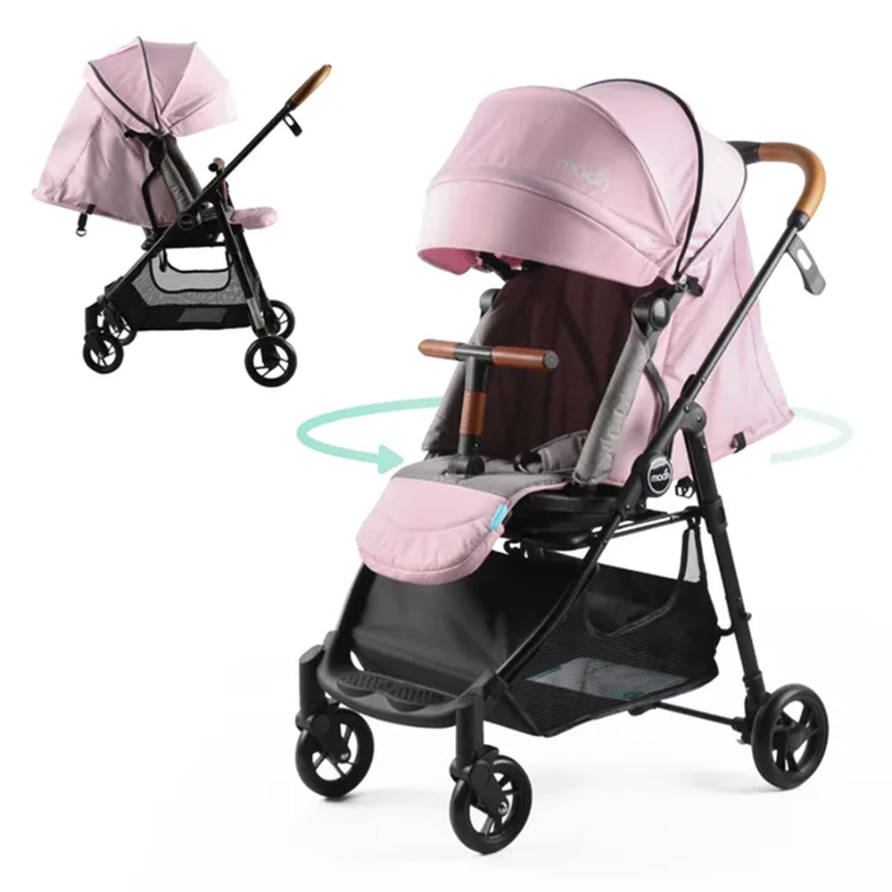 Moon - Revo 360 Rotating Stroller - 0-3 years - Pink