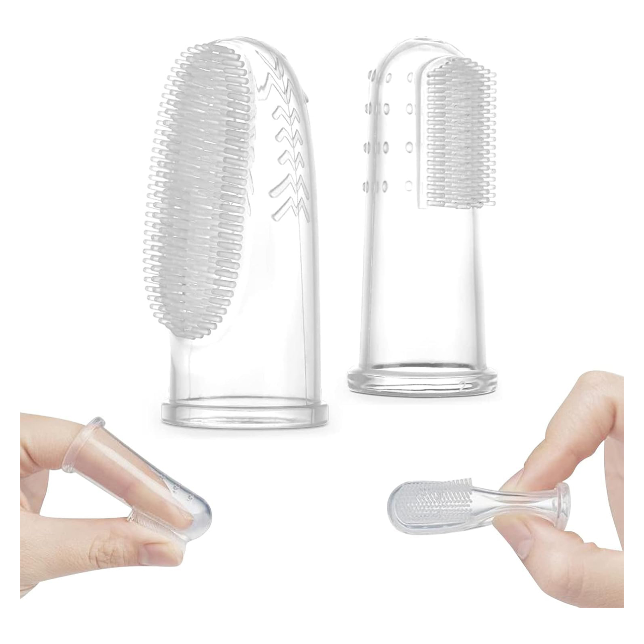 Haakaa - Silicone Finger Toothbrush Set  - 2pc 