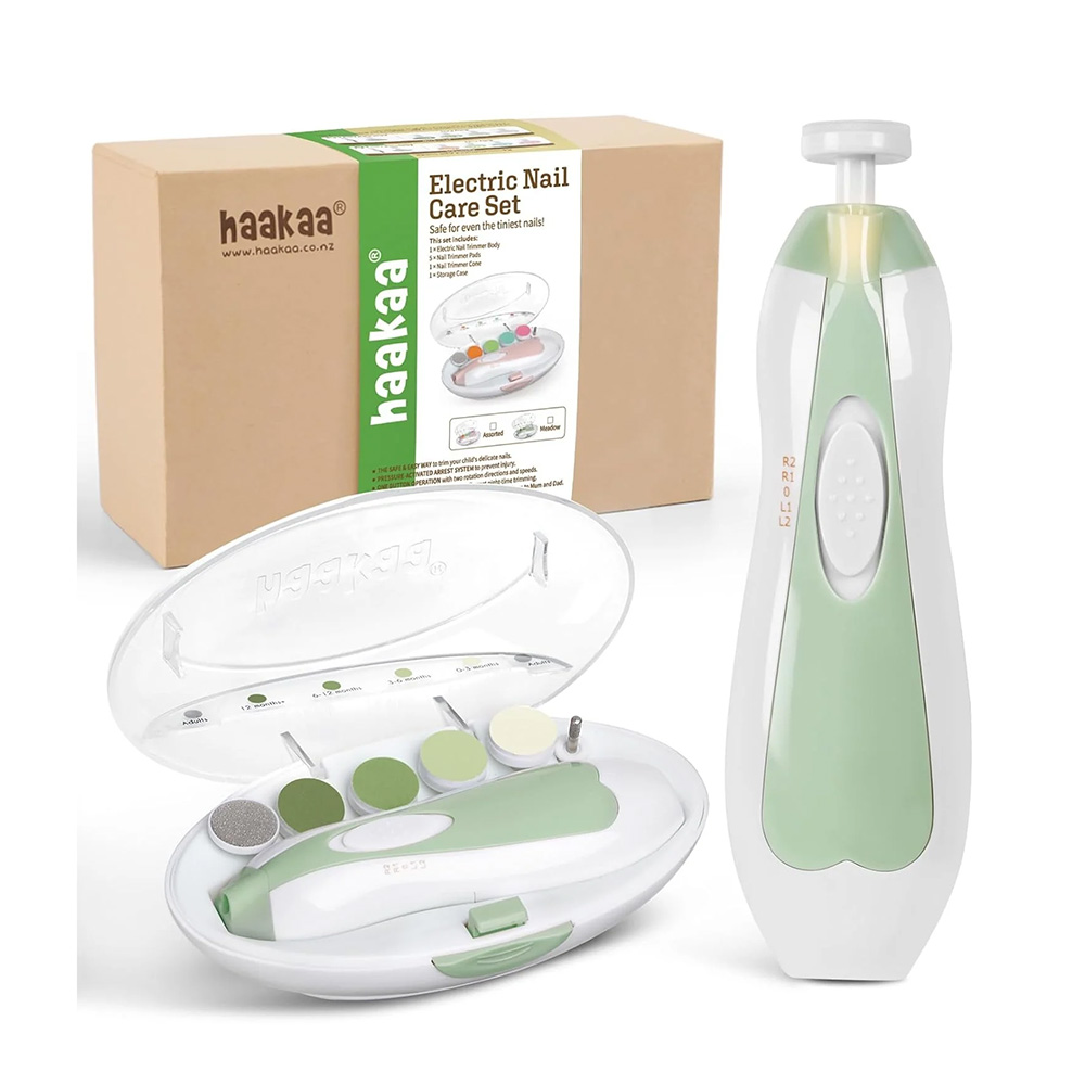 Haakaa -  Electric Baby Nail Care Set - Meadow