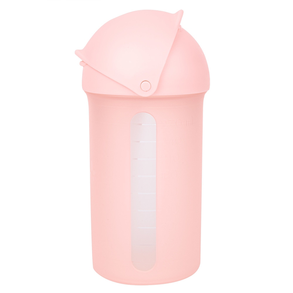 Boon - Swig Silicone Straw Bottle 10oz - Pink