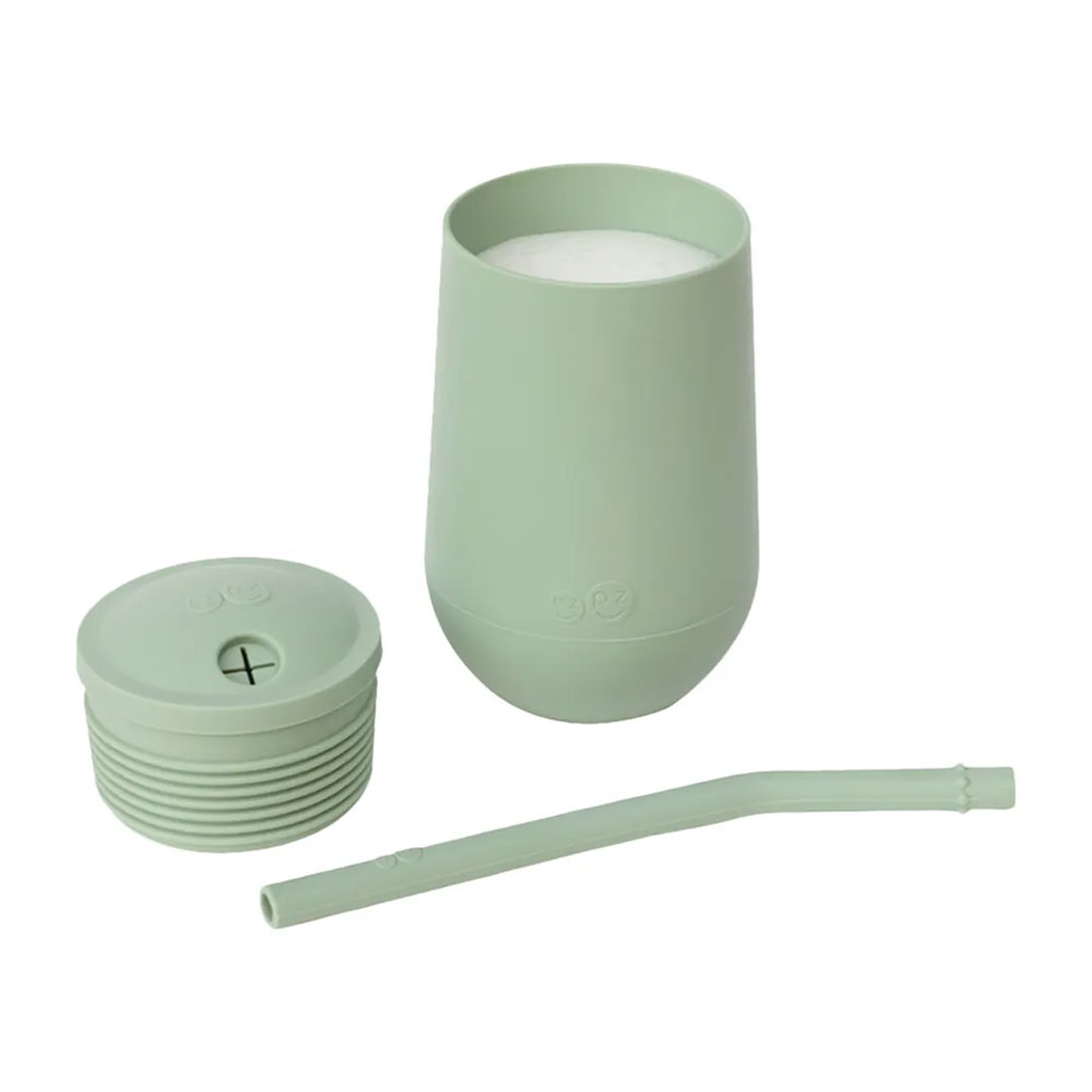 إزي بيزي - كوب مع قصبة و غطاء مانع للتسرب 260 مل - أخضر