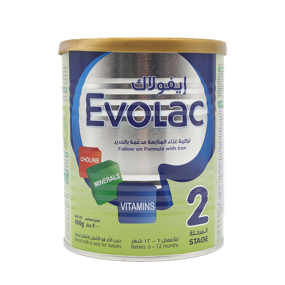 Evolac - Baby Milk Powder 400 g Stage 2 - 6-12 months