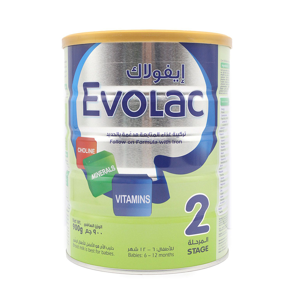 Evolac - Baby Milk Powder 900 g Stage 2 - 6-12 months
