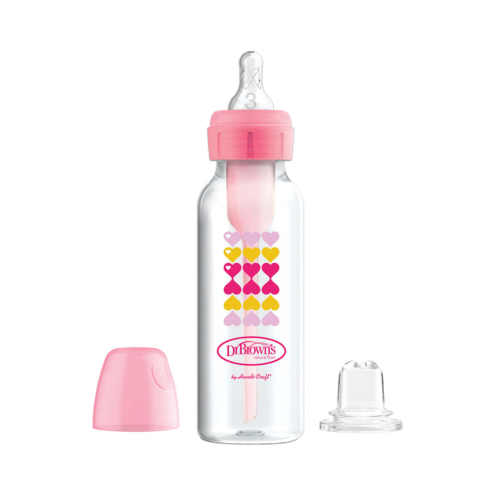 Dr. Browns - Narrow Options+ Bottle to Sippy Kit Pink - 250ml