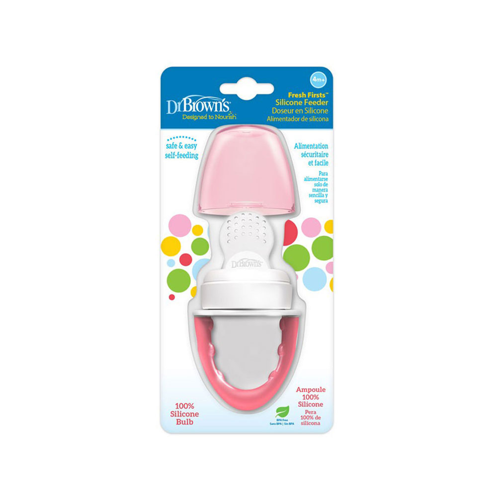 Dr. Browns - Fresh Firsts Silicone Feeder - Pink