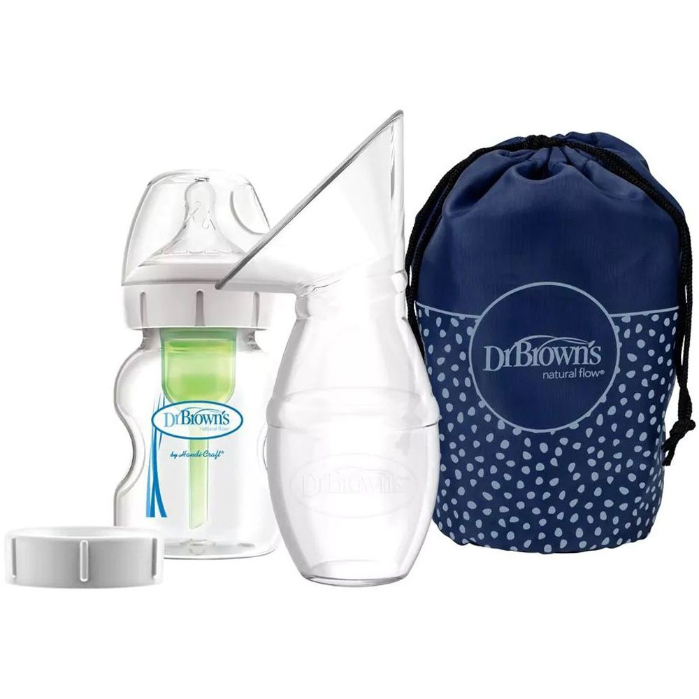 Dr.Brown's - Silicone One-Piece Breast Pump + Anti-Colic Bottle 150 ml