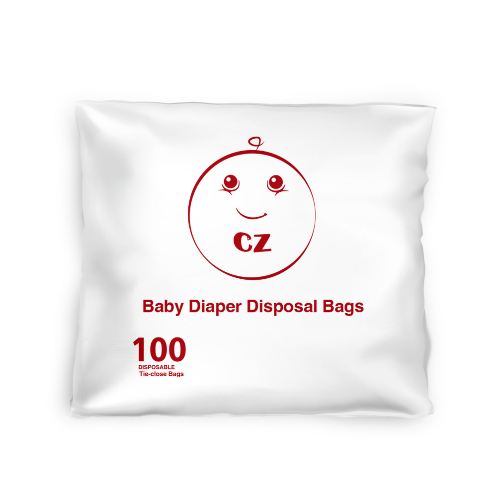 سي زد - اكياس حفاضات للاطفال بدون رائحة للاستعمال مرة واحدة 100 قطعة